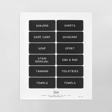 Load image into Gallery viewer, Bathroom, Linen and Laundry Room Label Set
